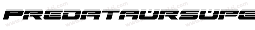 PredataurSuper Italic字体转换